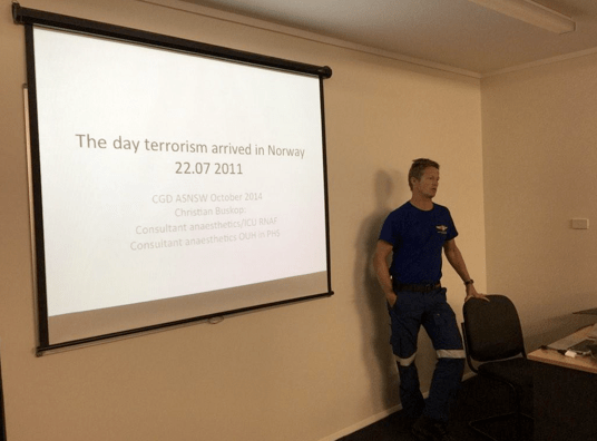 Christian Buskop, anaesthetist  and current Sydney HEMS registrar