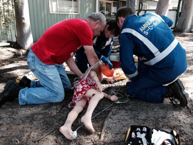 Dr Rachel managing a paediatric drowning